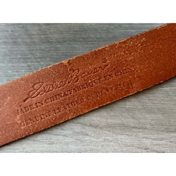 Eddie Bauer Womens Brown Leather Belt Size M - Picture 2 of 6